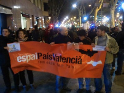 Manifestació per TV3 a Barcelona