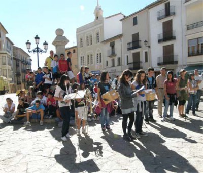 El Correllengua arriba a l'institut de Vilafranca