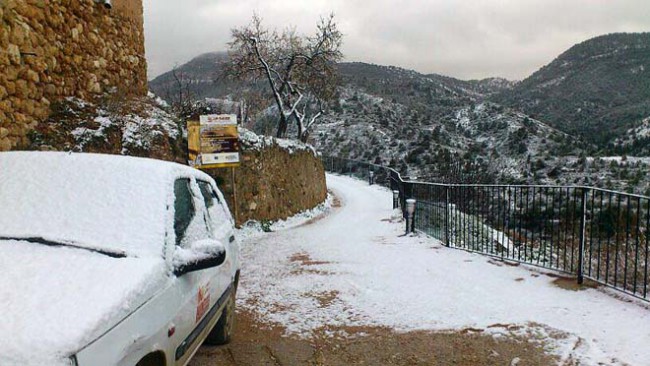 Els pobles i els punts més elevats del Matarranya s'han vist sorpresos per una nova nevada