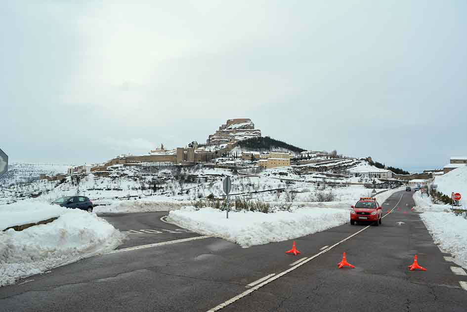 El cap de setmana de "la nevada del segle" a Morella