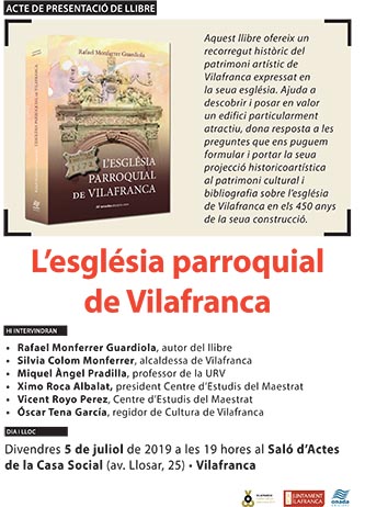 Rafael Monferrer aborda la història i l'arquitectura de l'església parroquial de Vilafranca